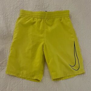 Nike Youth Bathing Suit Neon Yellow Shorts